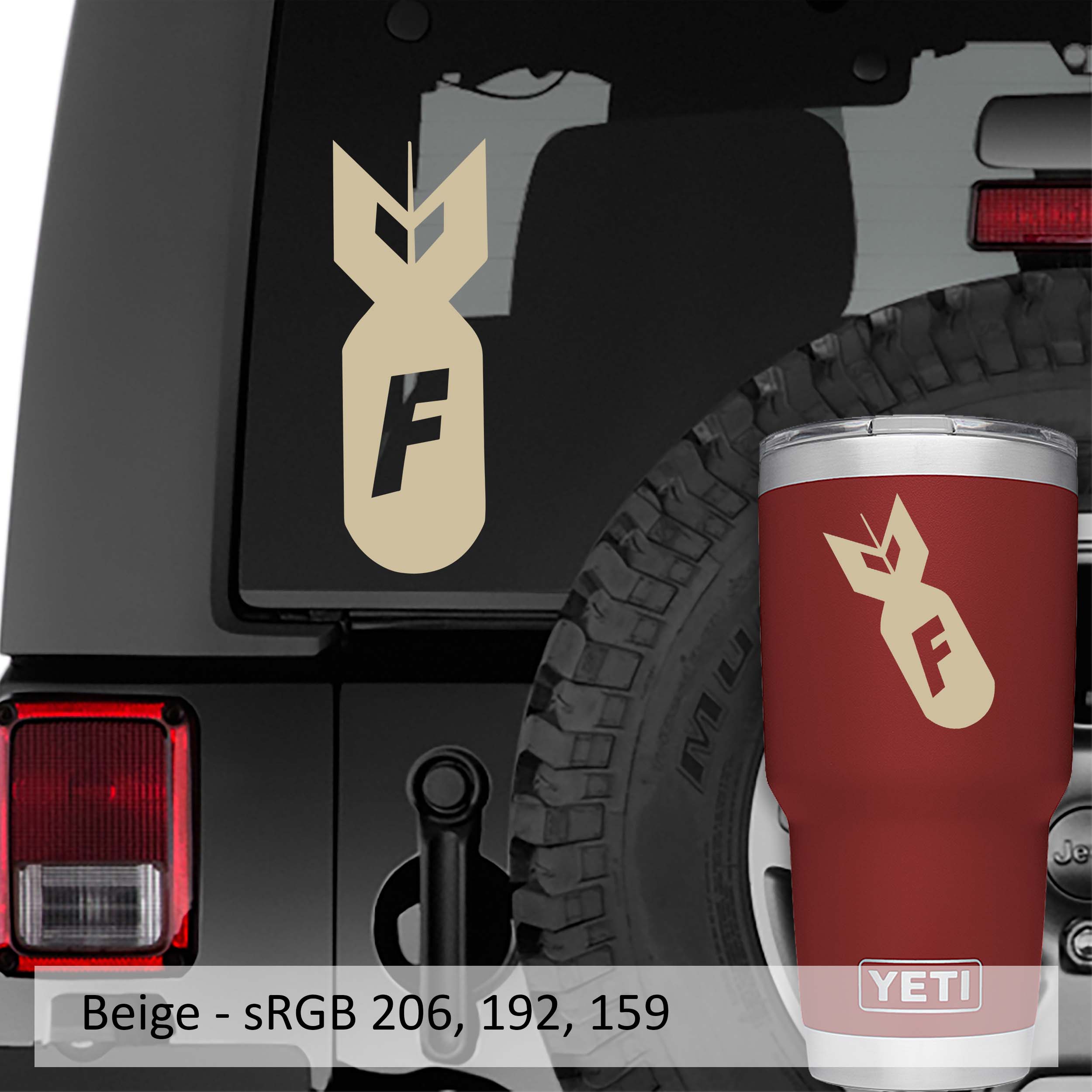F-Bomb ver 1 Vinyl Decal