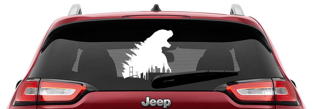 Godzilla Over New York Vinyl Decal