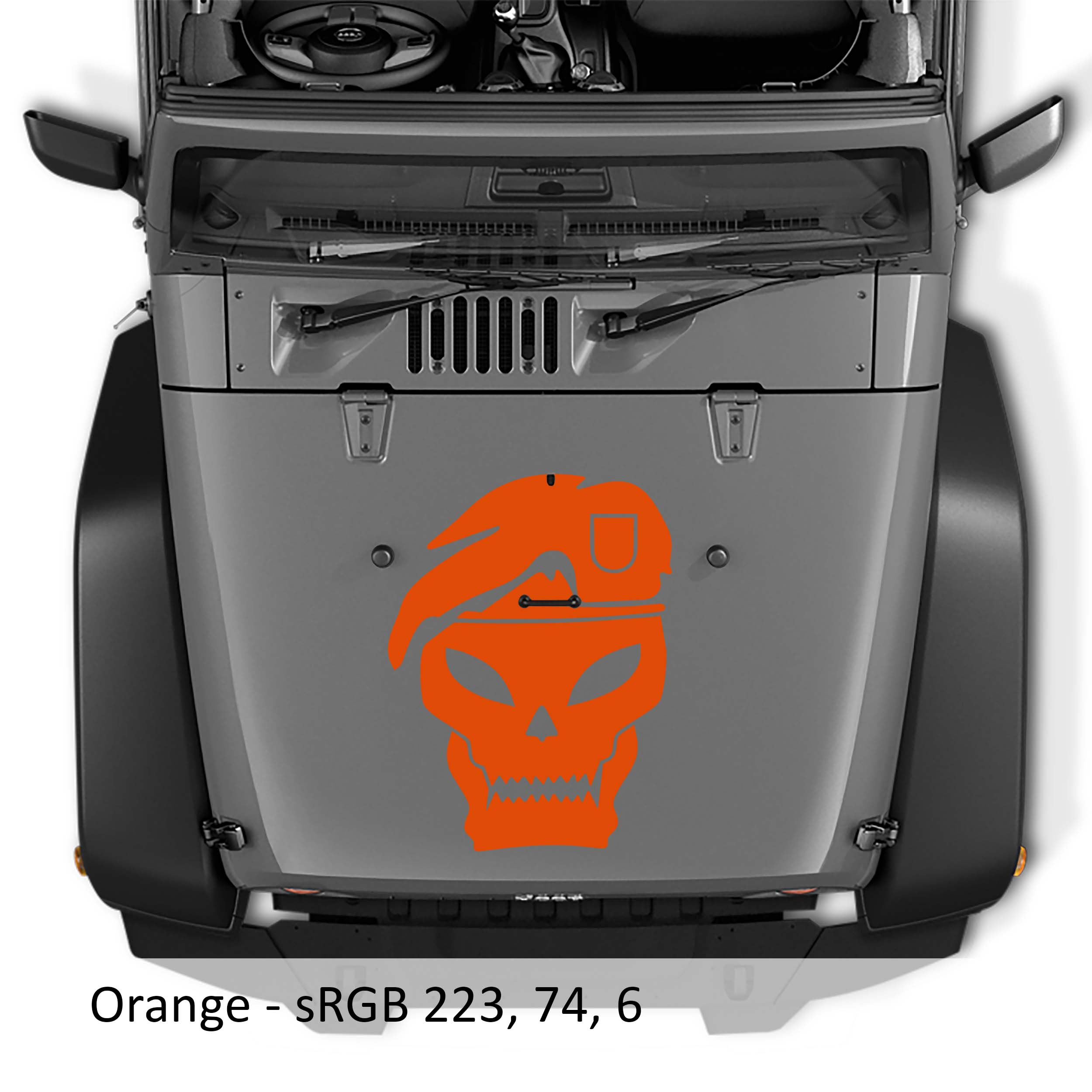 Green Beret Special Ops Skull Vinyl Decal