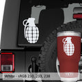 Hand Grenade Vinyl Decal