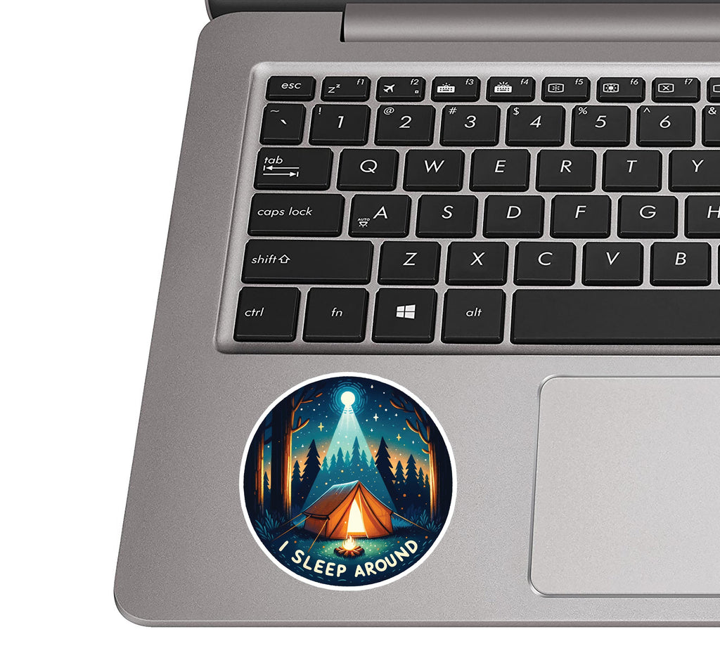 I Sleep Around Starry Skies Vinyl Sticker