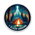 I Sleep Around Starry Skies Vinyl Sticker