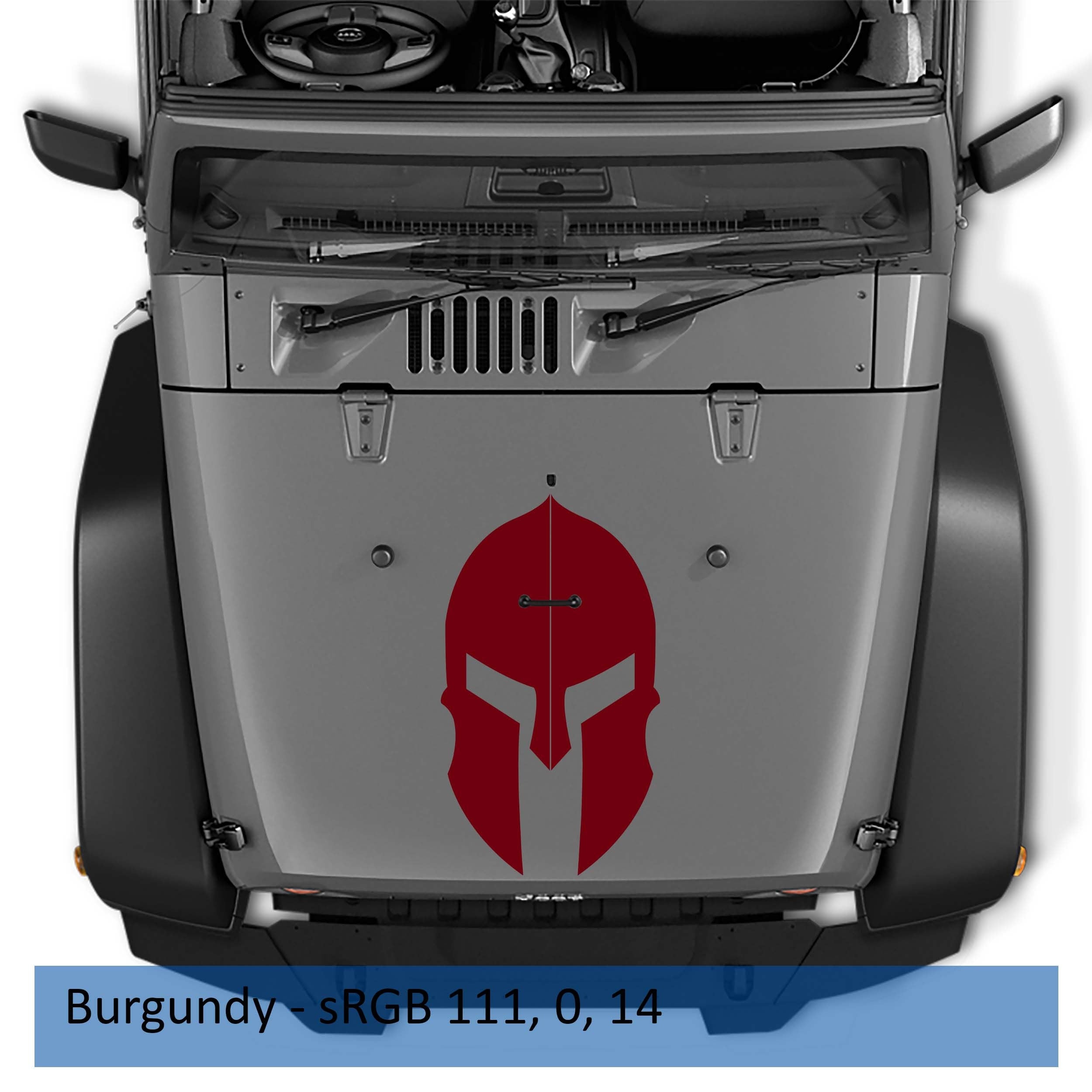 Spartan Gladiator Helmet Vinyl Decal