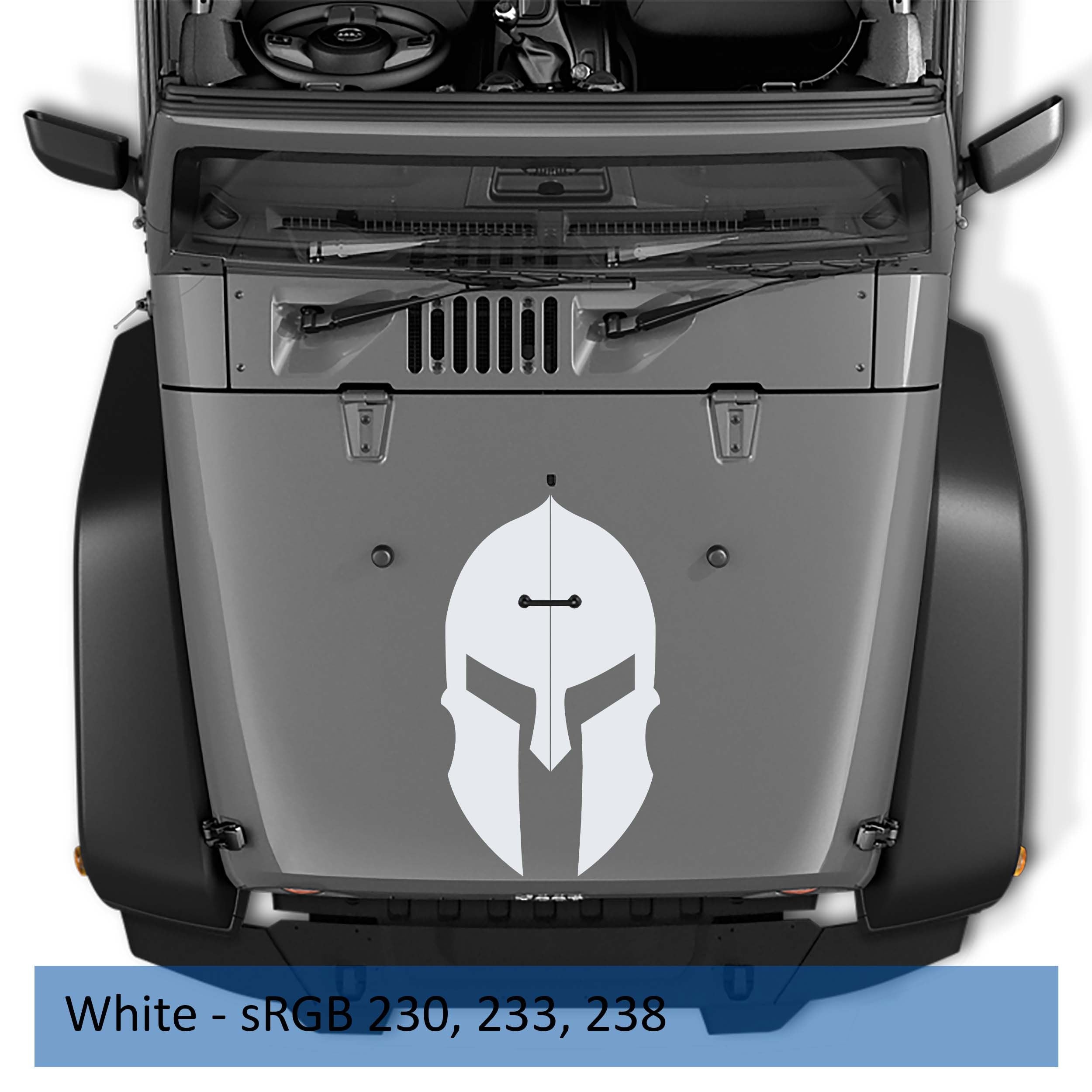 Spartan Gladiator Helmet Vinyl Decal