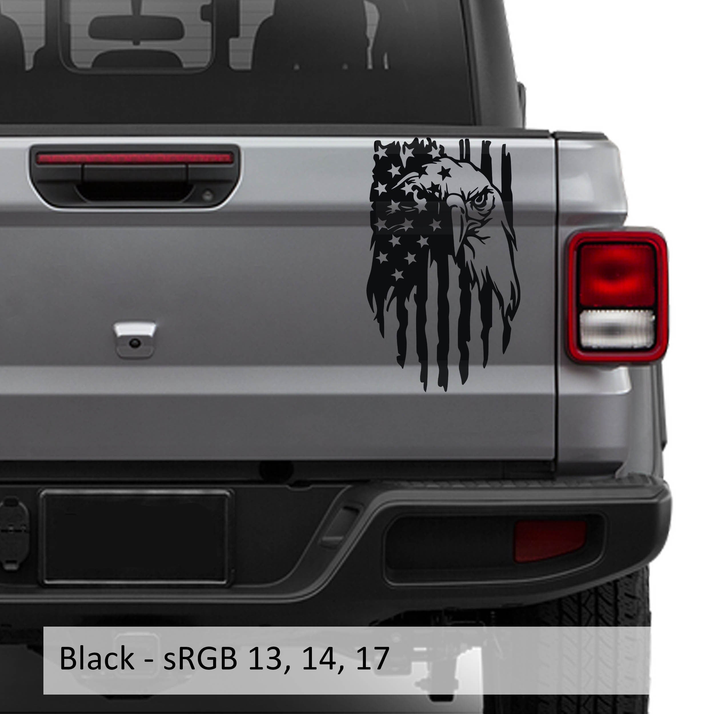 American Bald Eagle Flag Vinyl Decal