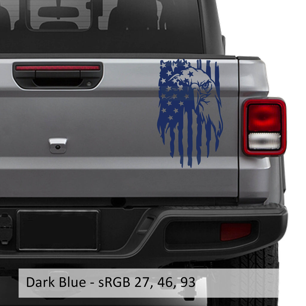 American Bald Eagle Flag Vinyl Decal