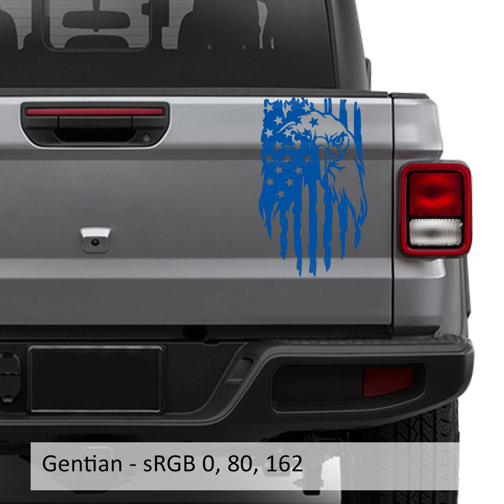 American Bald Eagle Flag Vinyl Decal