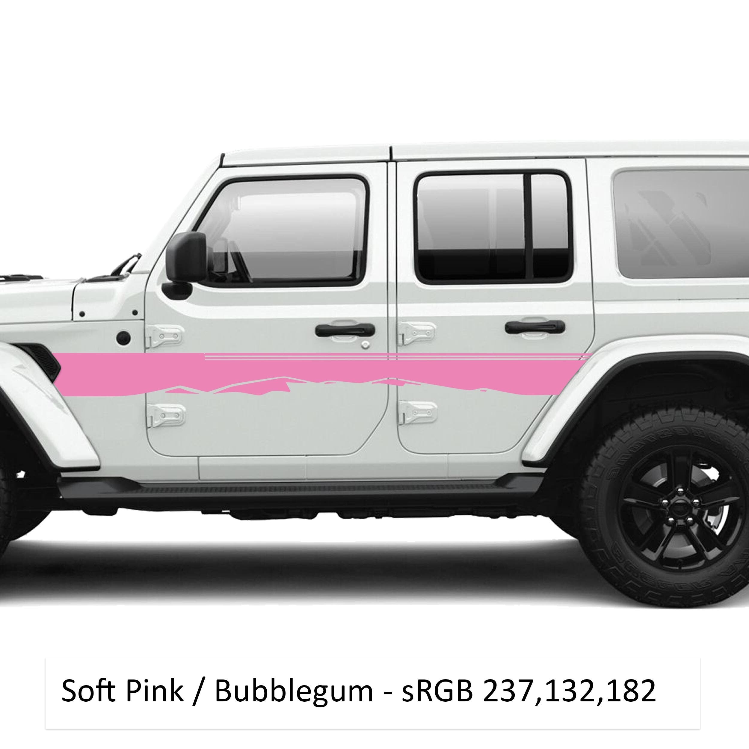 Star Dunes Body Line Graphic Kit Fits Jeep Wrangler JLU 4 Door 2018+