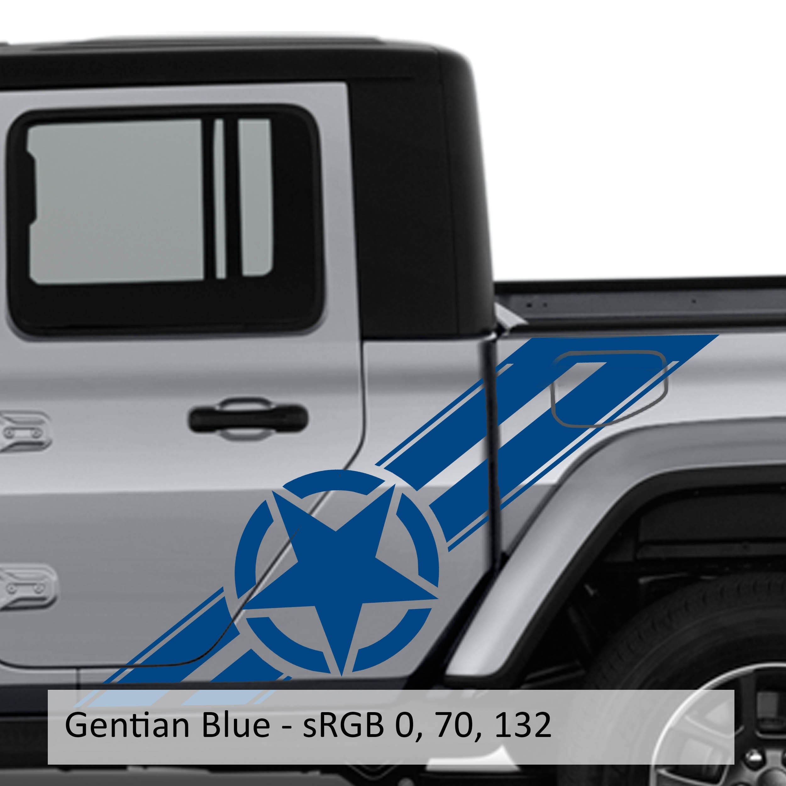 Alpha Romeo Star & Stipes Cab Kit - Fits Jeep Gladiator JT 2020+