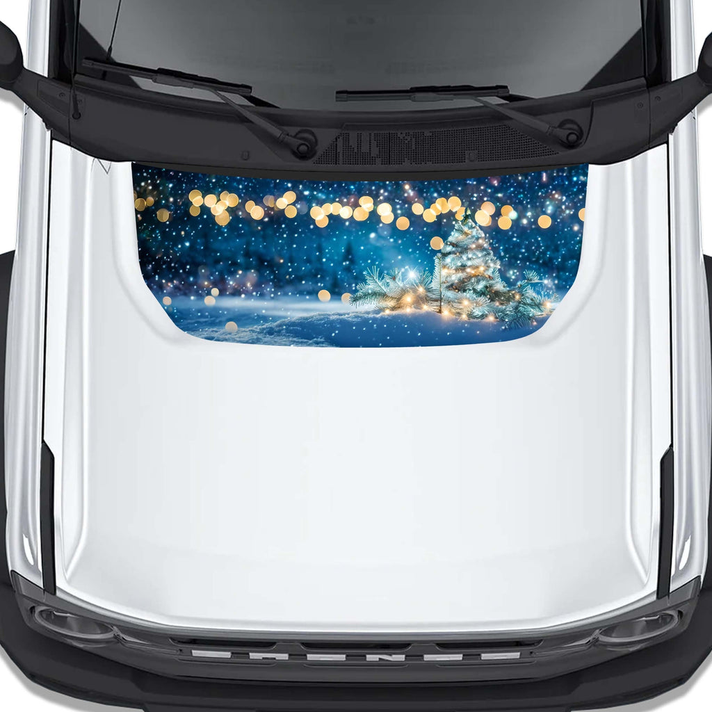 Christmas Wonderland Hood Graphic Design Decal Fits Ford Bronco 2021+