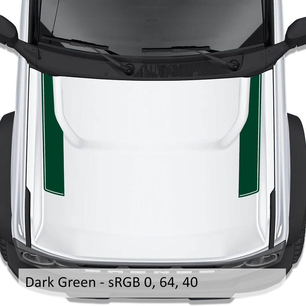Side Hood Stripe Outline Graphic Kit Fits Ford Bronco 2021-2023