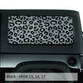 Leopard Cheetah Print Hardtop Window Decal Set - Fits Jeep 2-Door JK Wrangler 2007 - 2018
