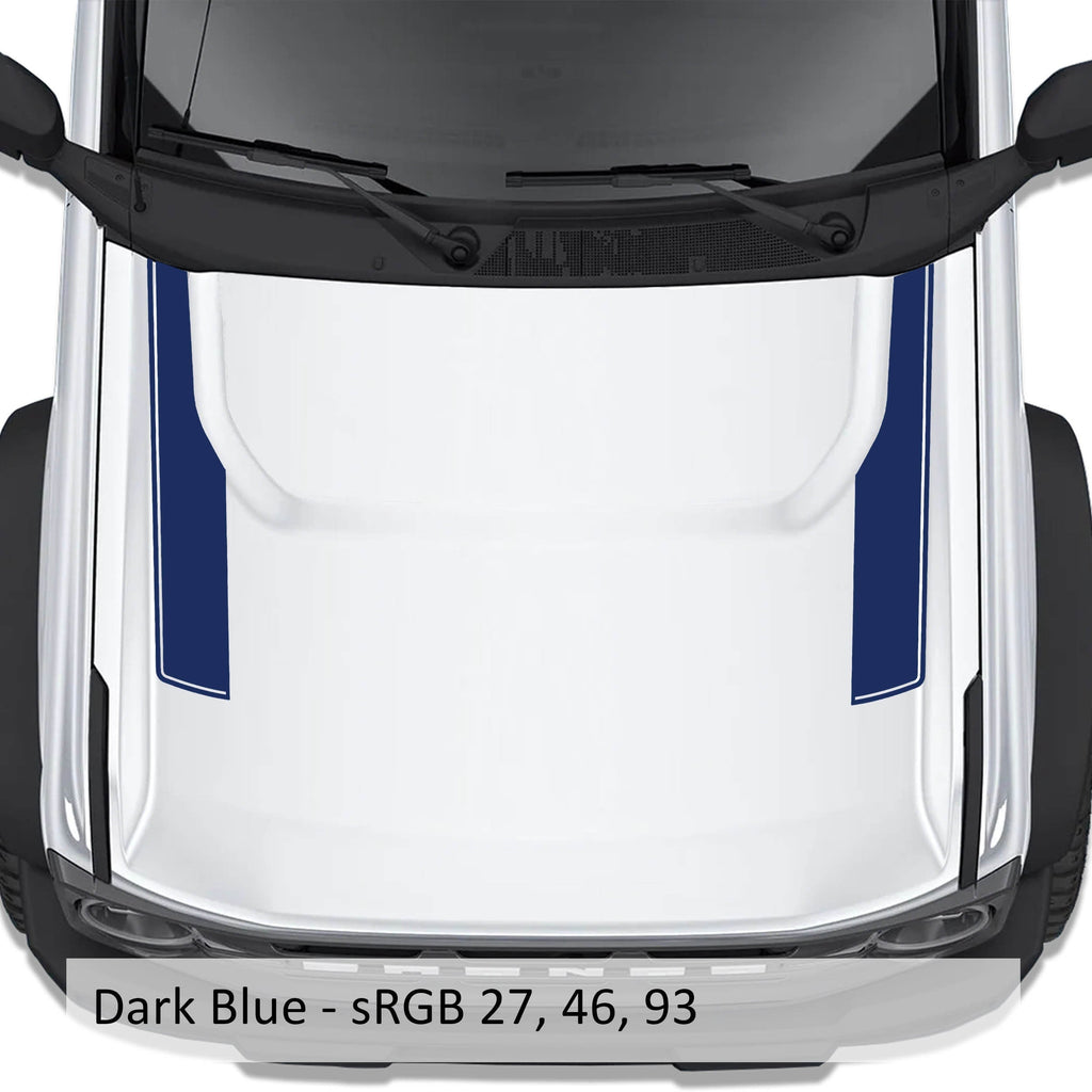 Side Hood Stripe Outline Graphic Kit Fits Ford Bronco 2021-2023