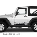 Mountain Forest 2Pcs Jk Lower Rocker Vinyl Decal Fits Jeep Wrangler Jk 2 Door 2007 - 2018