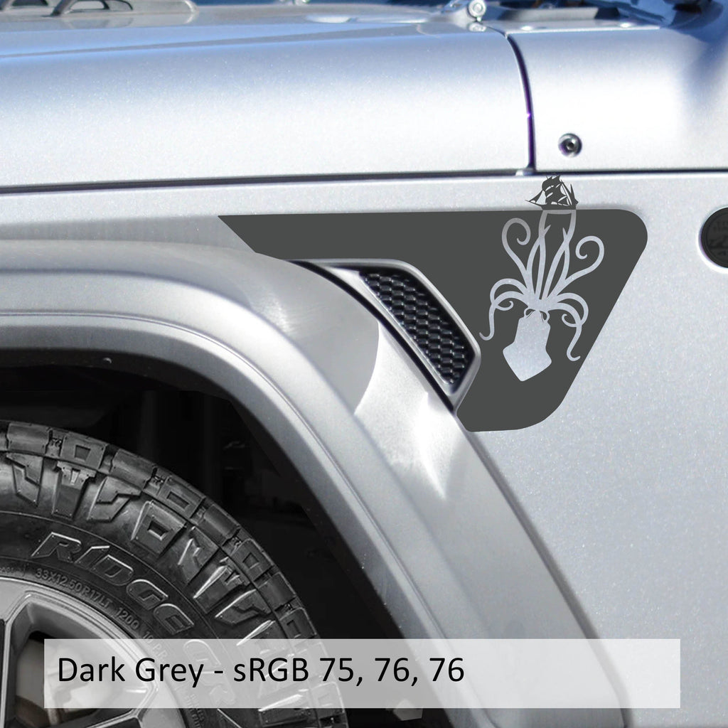 Release the Kraken Vent Vinyl Decal - Fits Jeep Wrangler JL/Jeep Gladiator JT 2018+