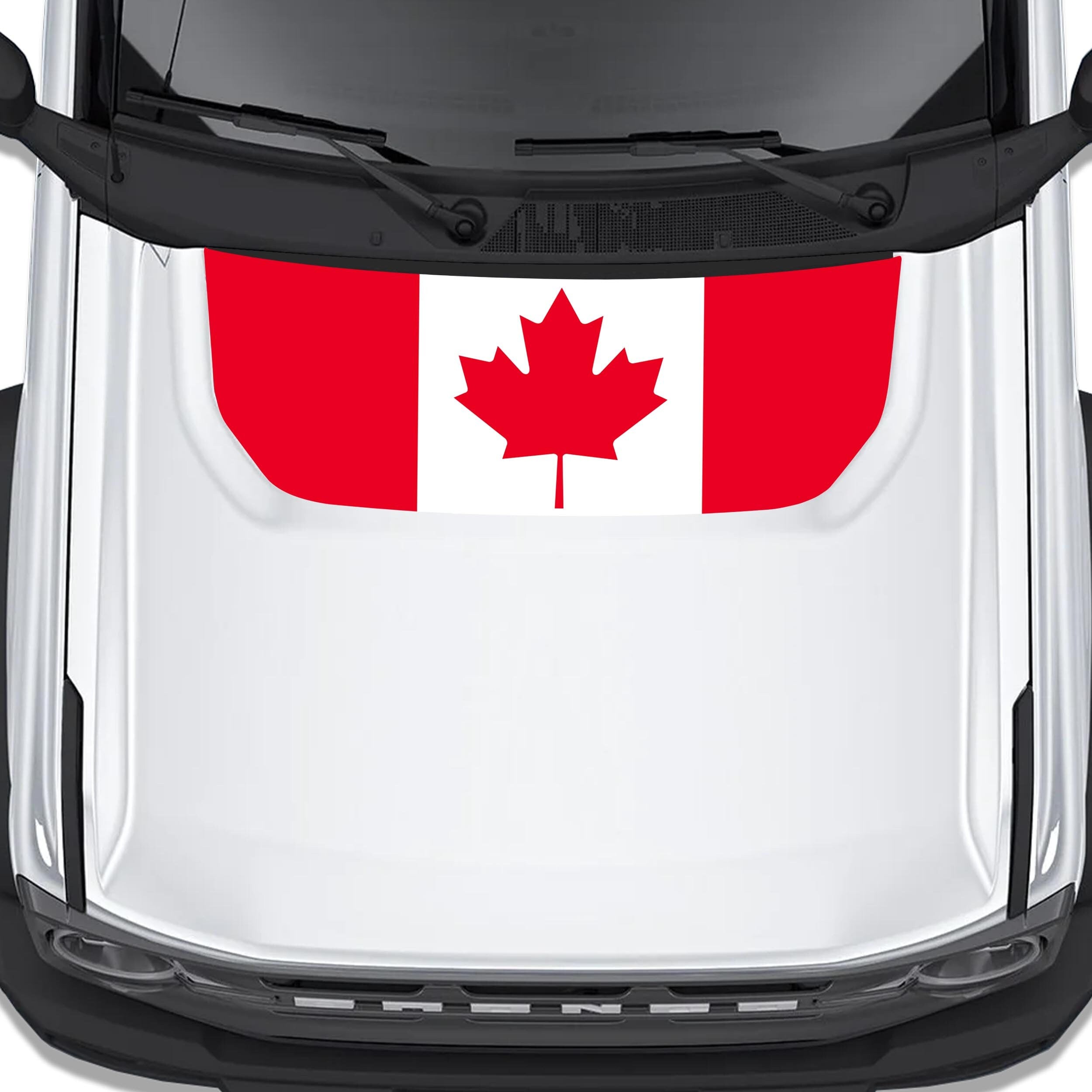Canadian Maple Leaf Hood Graphic Design Decal Fits Ford Bronco 2021+