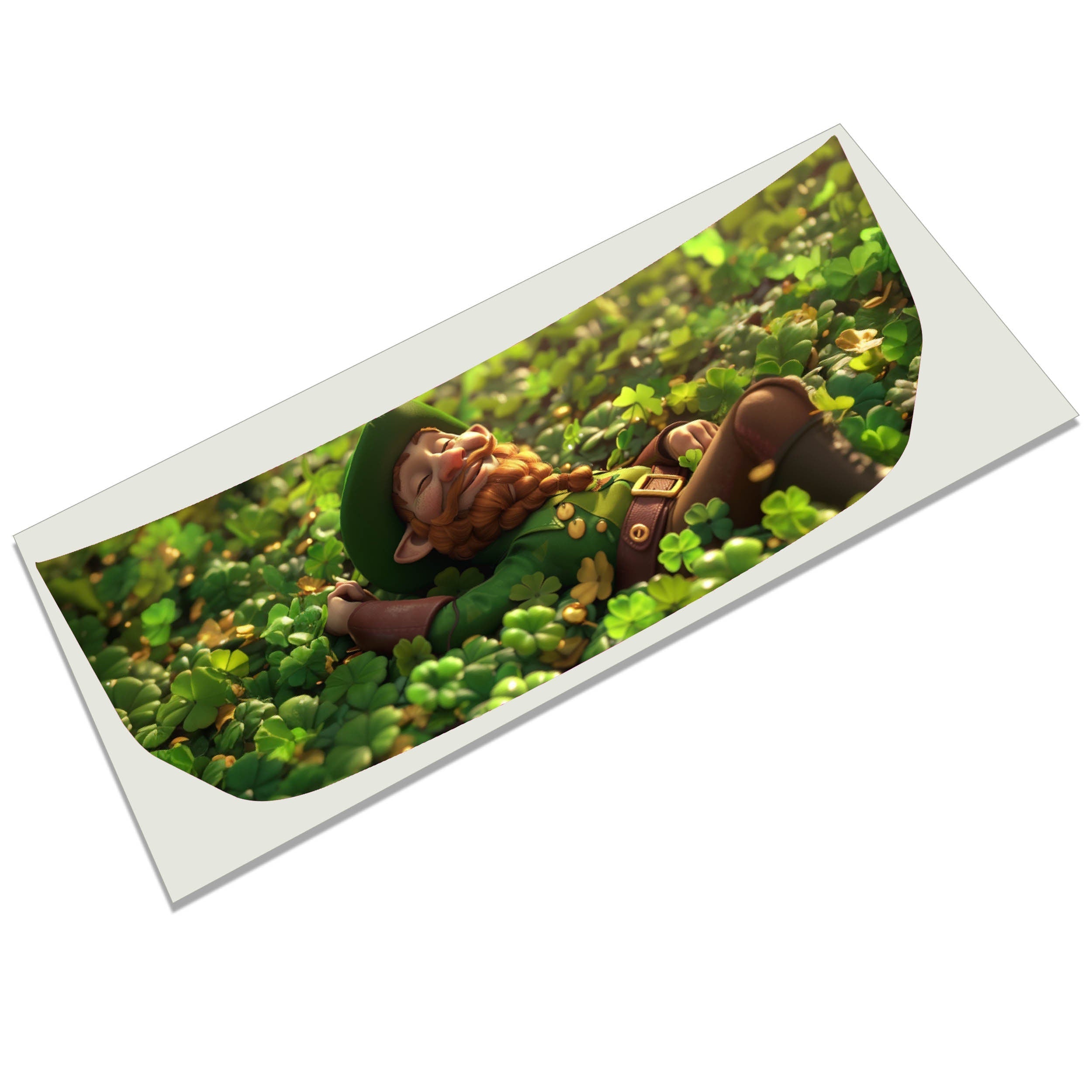 Saint Patrick's Day Leprechaun Clover Field Hood Graphic Design Decal Fits Ford Bronco 2021+