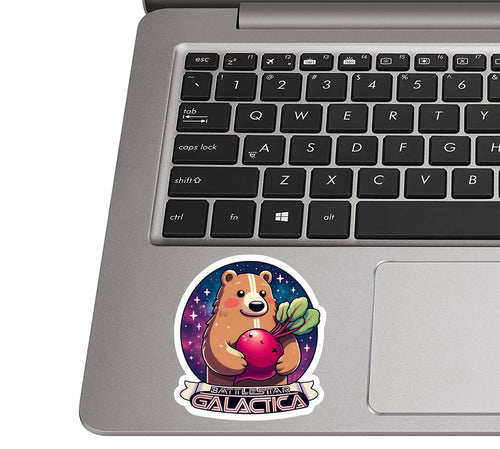 Bears Beats Battlestar Vinyl Sticker | Funny Dwight and Jim Quote Decal for Laptop, Water Bottle, Journal, Car | The Office Fan Gift