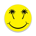 Palmetto Smile Happy Face Vinyl Sticker Cup Laptop Boat Cooler Car Vehicle Yellow Smile Face Sticker Window Bumper Vinyl Decal Graphic