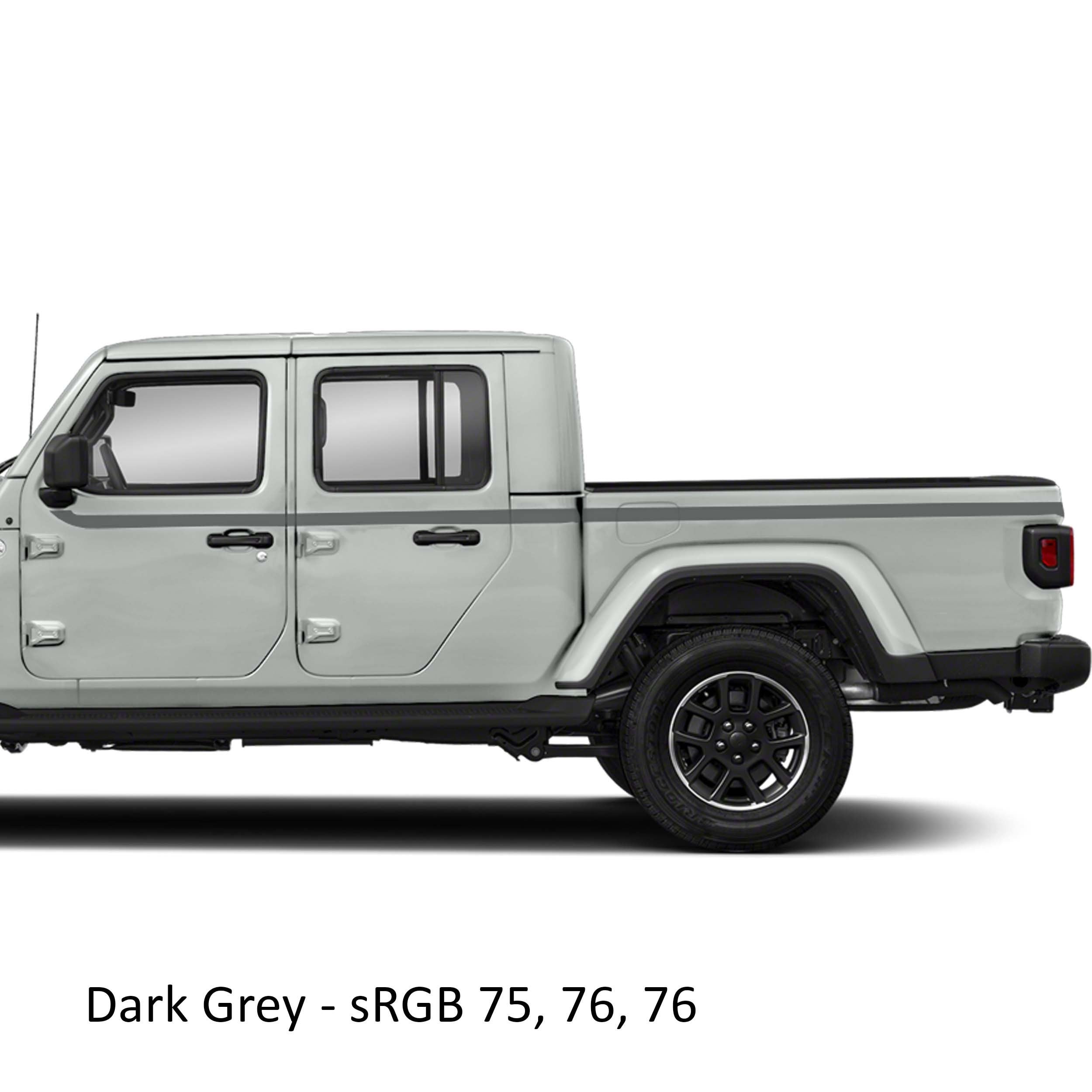 Upper Body Stripe Vinyl Decal Kit - Fits Jeep Gladiator JT 2020-current models
