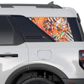 Halloween Trick or Treat Rear Side Perforated Vinyl See Thru Window Decals for 2021+ Ford Bronco Sport