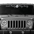 Look Pretty, Play Dirty with Lips Windshield Vinyl Decal