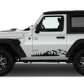 Mountain Forest 2Pcs JL Lower Rocker Vinyl Decal Fits Jeep Wrangler JL 2 Door 2018 - Current