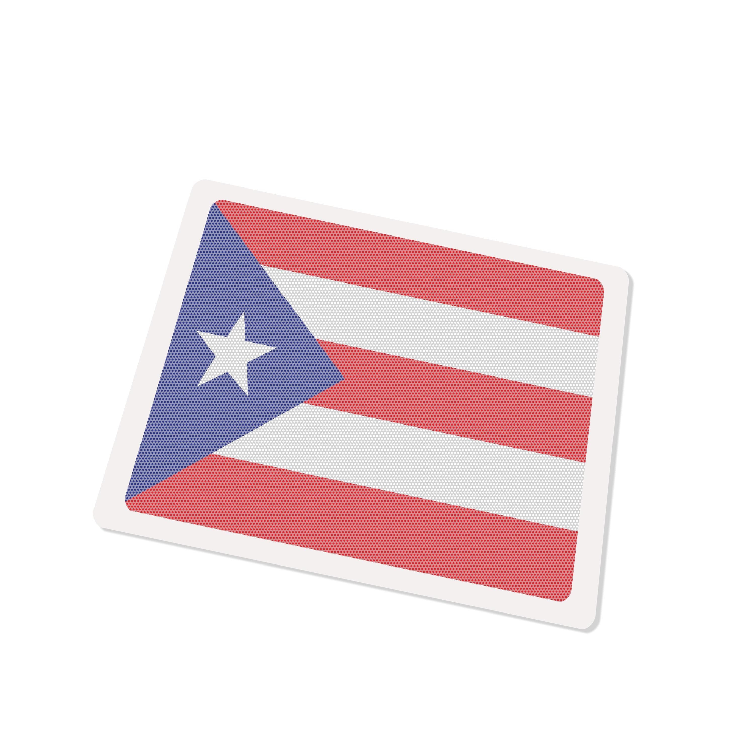 Puerto Rico State Flag Rear Sliding Window Printed See Through Decal Fits Jeep Gladiator (2020-2025)
