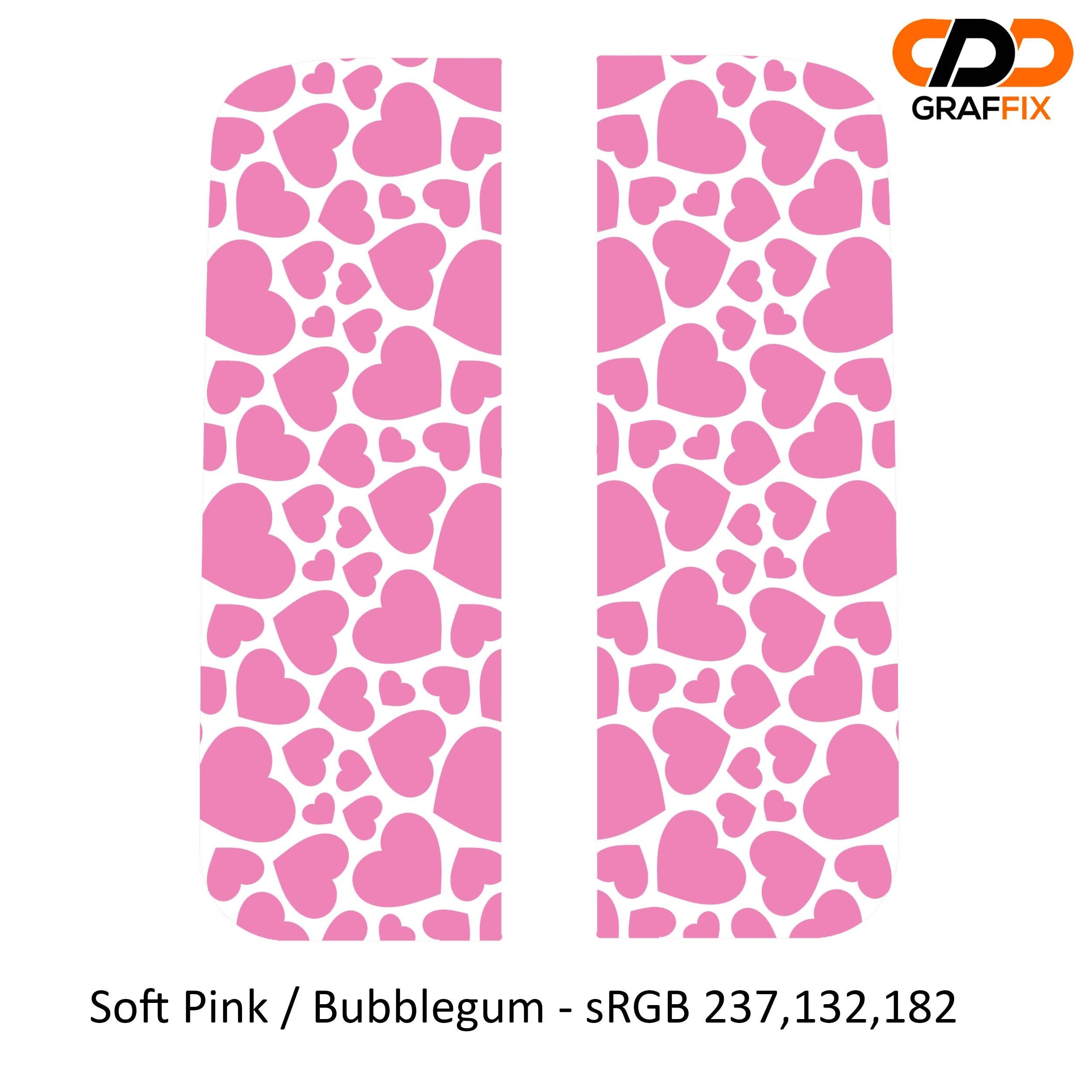 Heart Shape Pattern Side Window Vinyl Decal Set - Fits 2018+ Jeep Wrangler JLU Gladiator JT