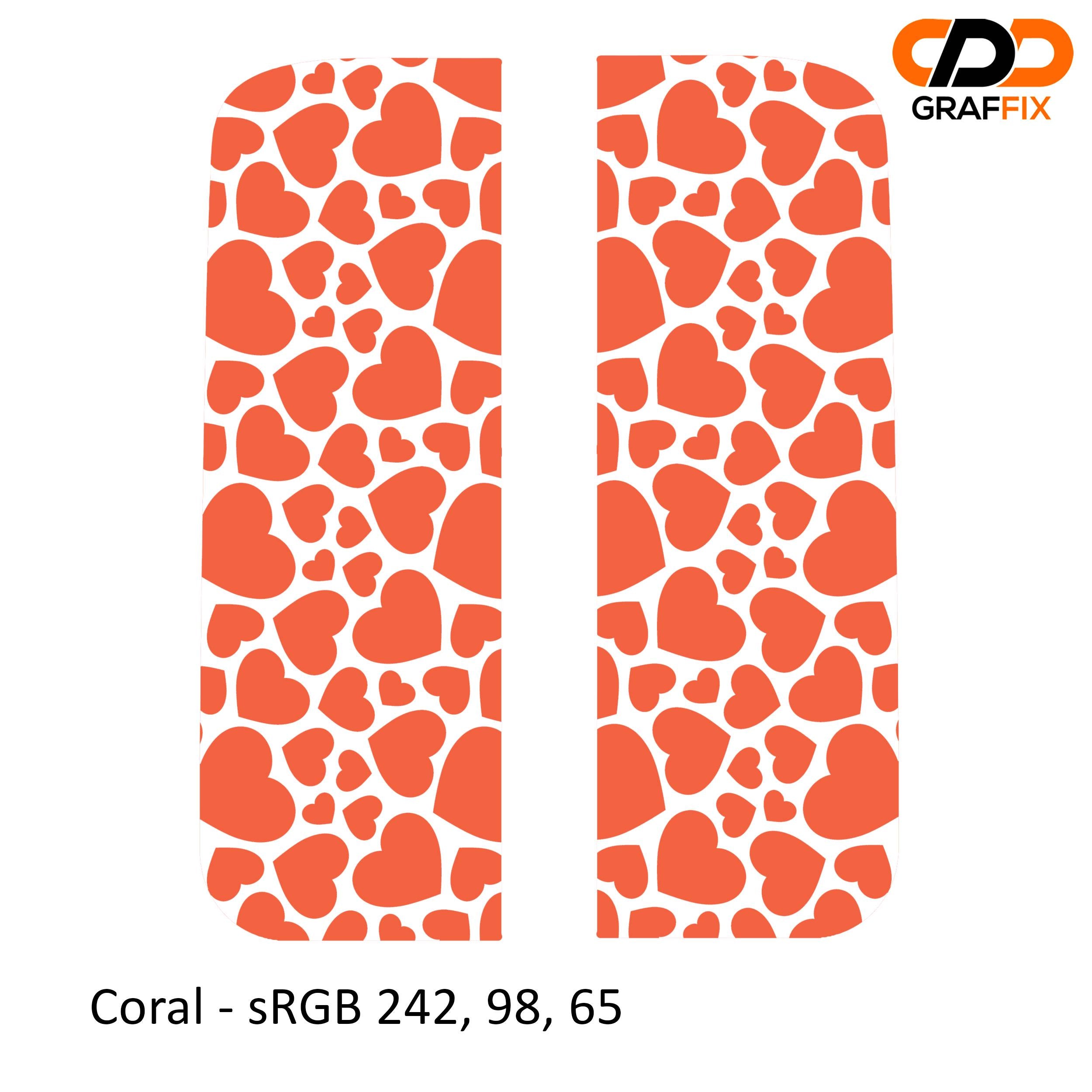 Heart Shape Pattern Side Window Vinyl Decal Set - Fits 2018+ Jeep Wrangler JLU Gladiator JT