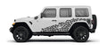 Leopard Print Side Body Vinyl Decal Graphic Kit for Jeep Wranglers 2018 to Current Models