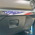 American Flag Passenger Grab Bar Accent Decal Kit For Jeep Gladiator (2020-2023)