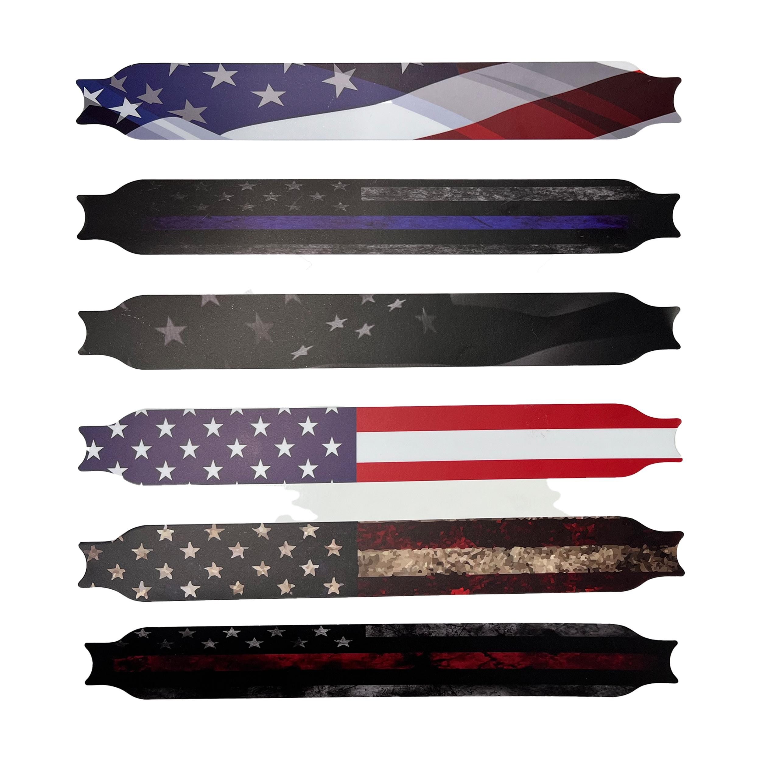American Flag Passenger Grab Bar Accent Decal Kit For Jeep Gladiator (2020-2023)