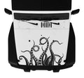 Kraken Octopus Tentacle Vinyl Hood Decal - Fits 2006 - 2018+ Jeep Wrangler Jk/JKU