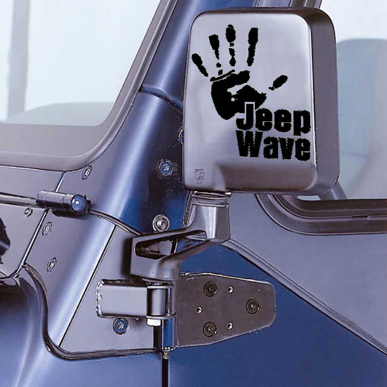 Jeep Wave Hand Vinyl Decal Sticker for Jeep Wrangler