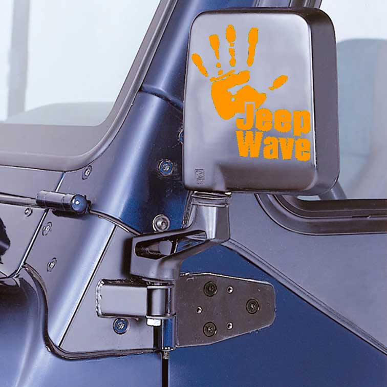 Jeep Wave Hand Vinyl Decal Sticker for Jeep Wrangler