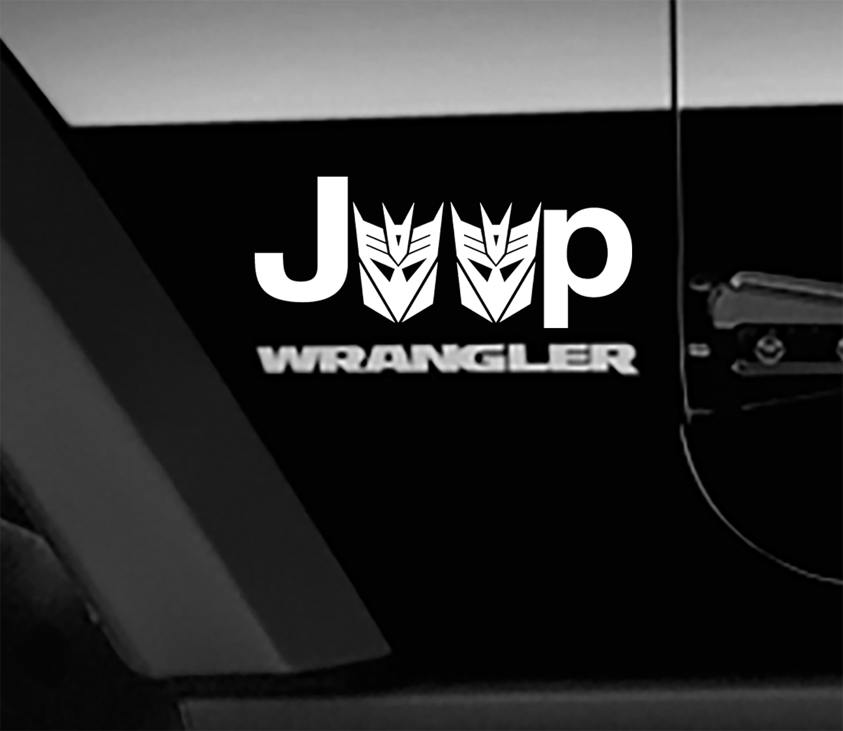 Jeep Wrangler Transformers Decepticon Side Fender Vinyl Decals