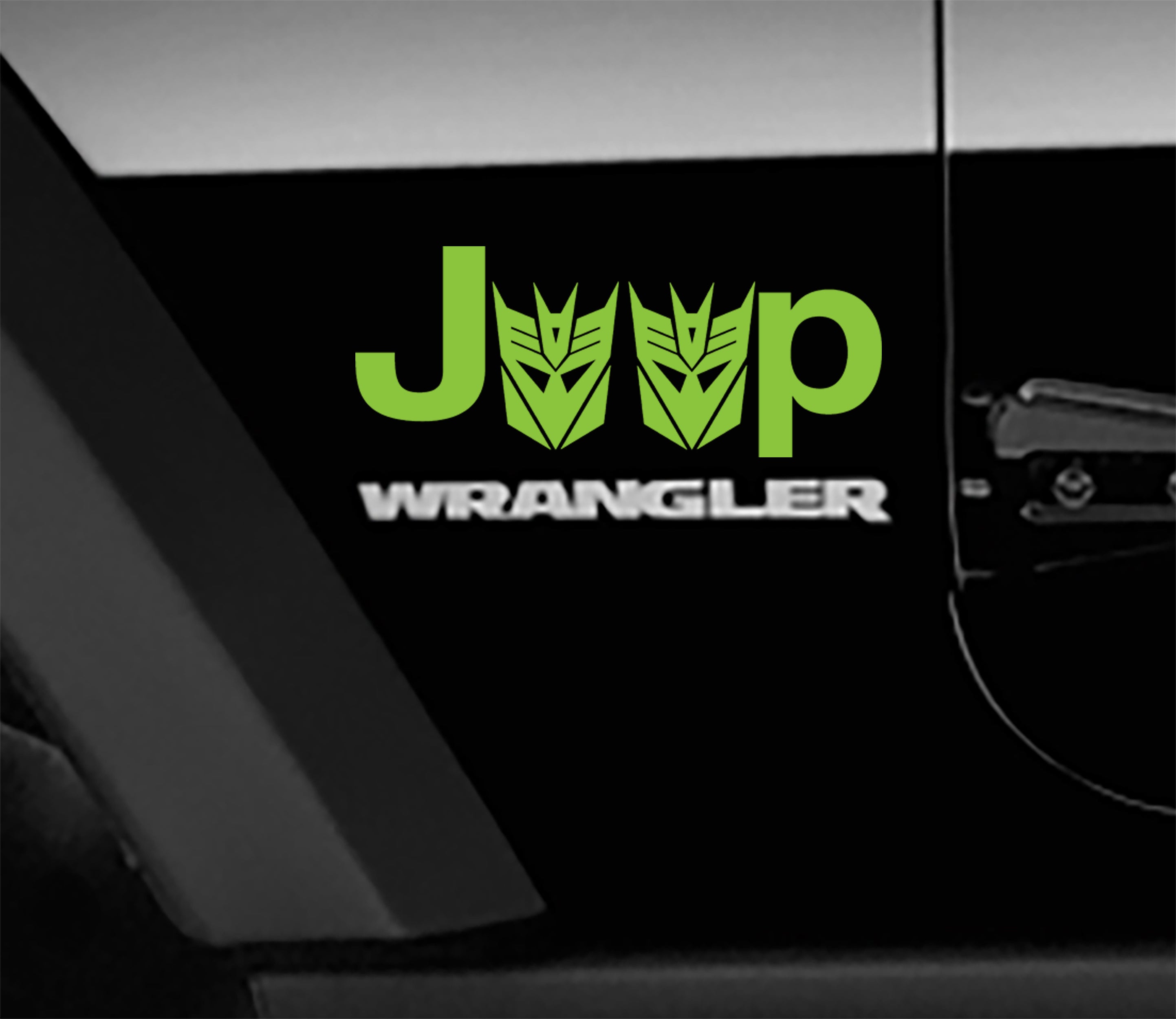 Jeep Wrangler Transformers Decepticon Side Fender Vinyl Decals