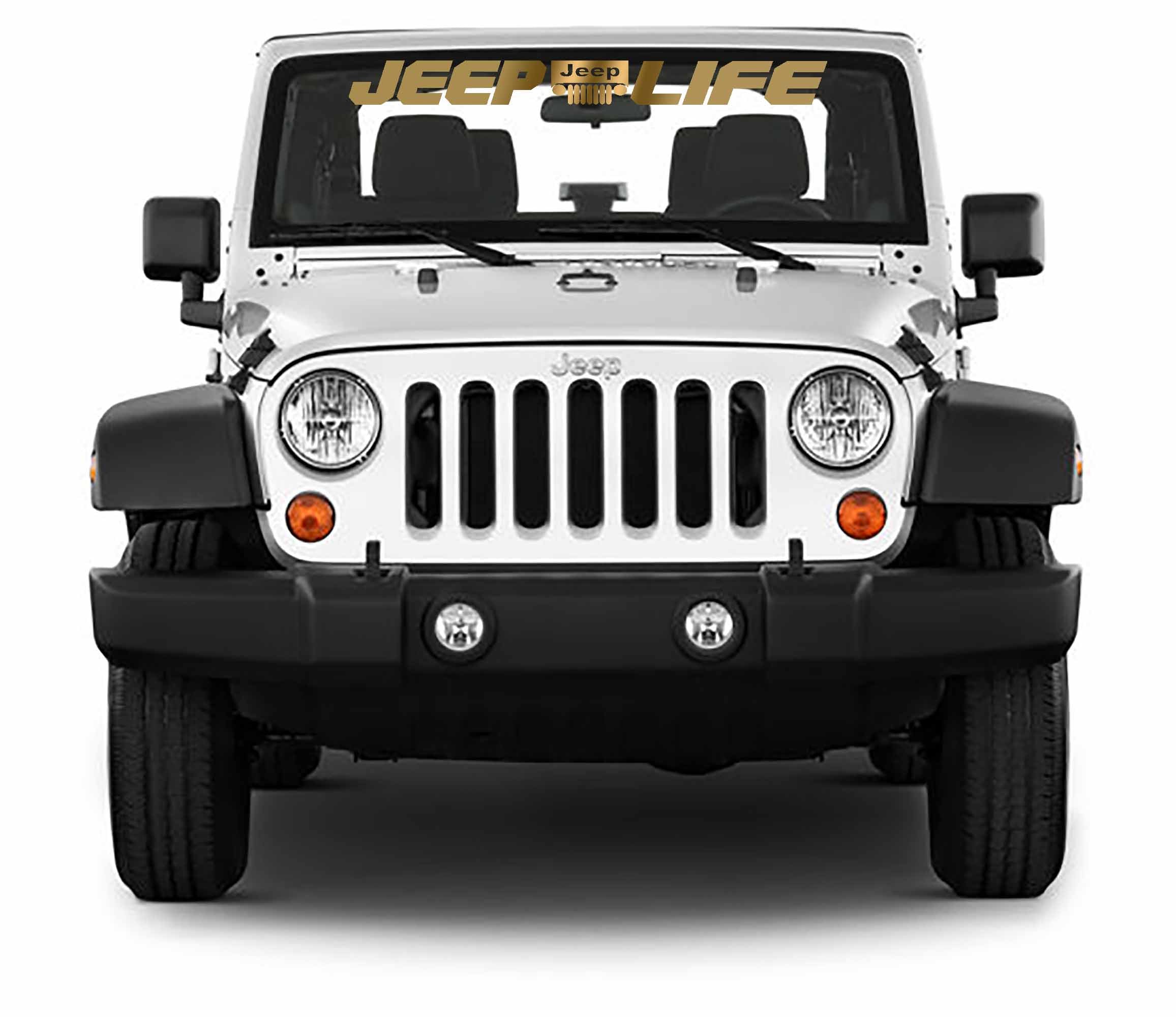 Jeep Life Windshield Banner Vinyl Decal