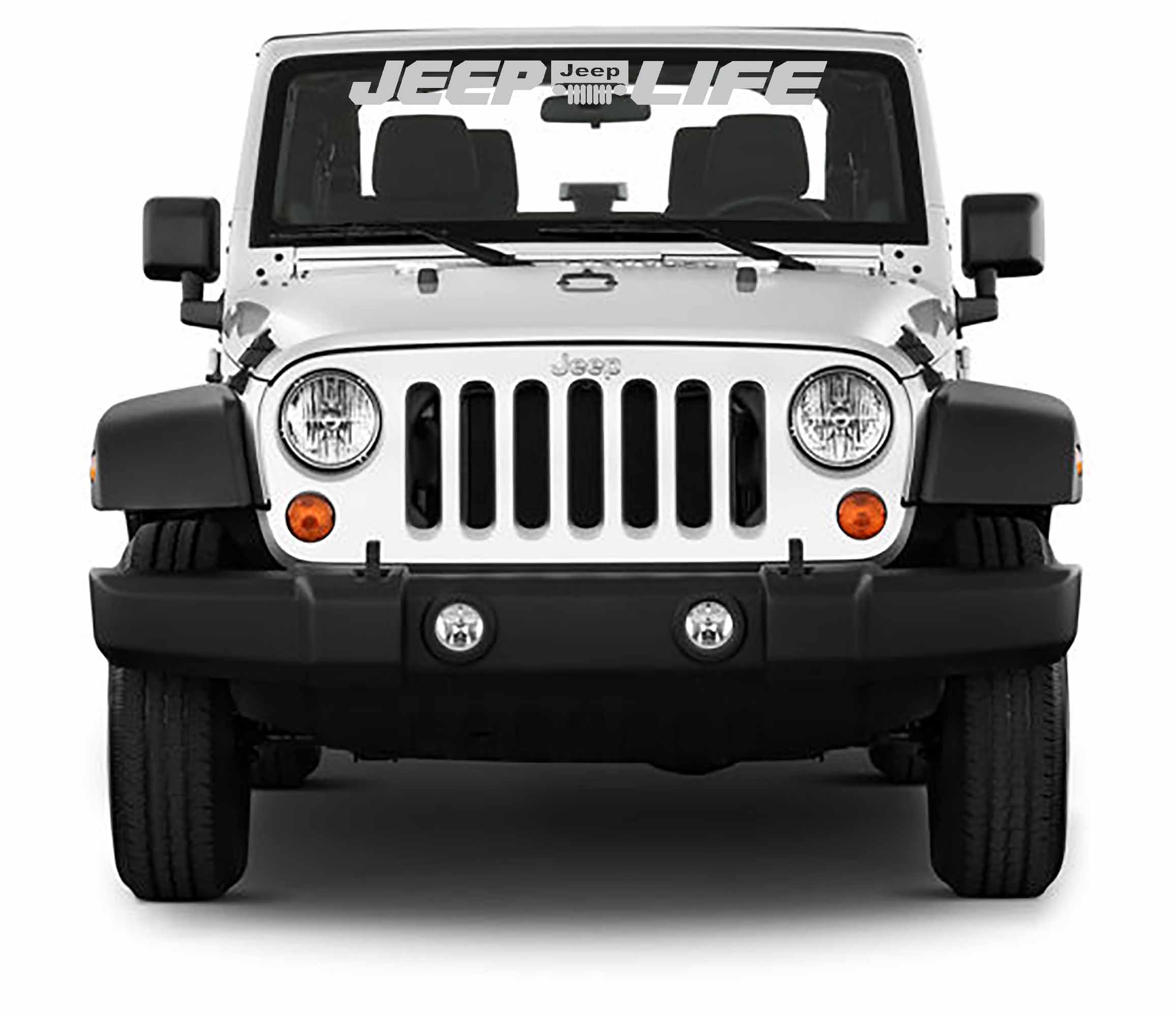 Jeep Life Windshield Banner Vinyl Decal