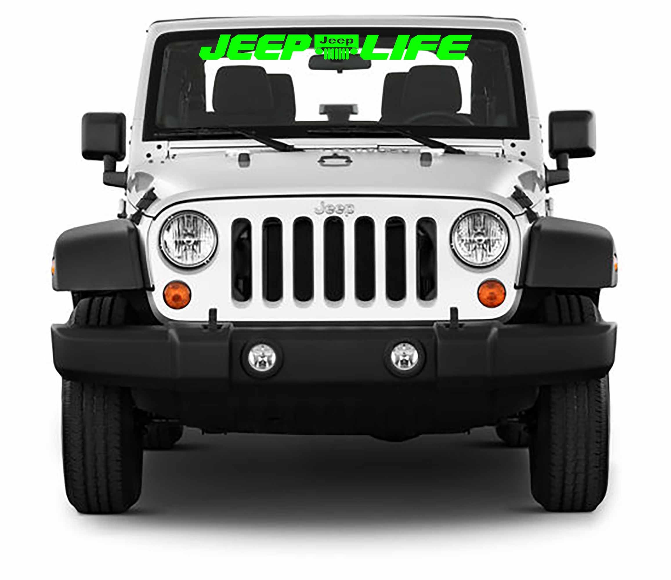 Jeep Life Windshield Banner Vinyl Decal