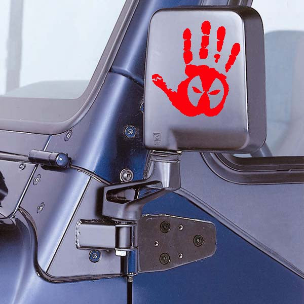 Jeep Wave Deadpool Eyes Hand Ver 2 Decal