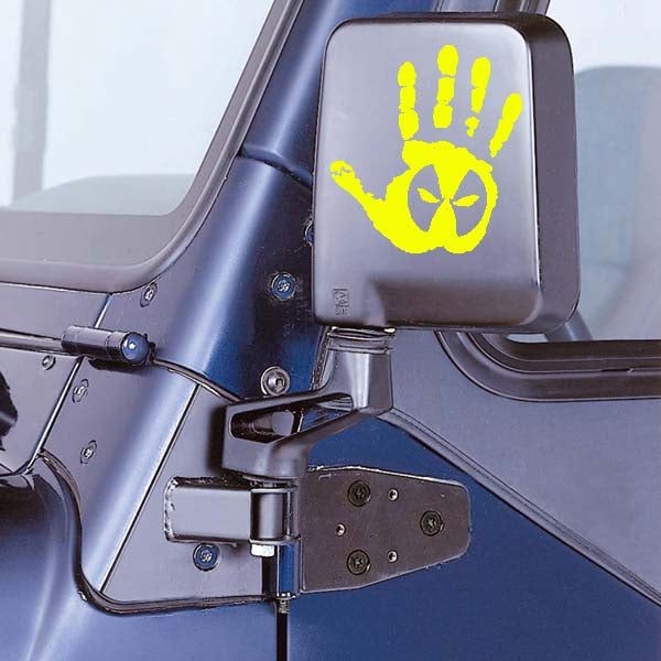 Jeep Wave Deadpool Eyes Hand Ver 2 Decal