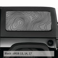 Topographic Map Hardtop Window Decal Set