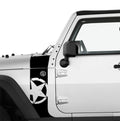 JK/JKU Alpha Romeo Military Star Hood Cowl & Fender Stripe Graphic Vinyl Decal Kit x2 (Pair)