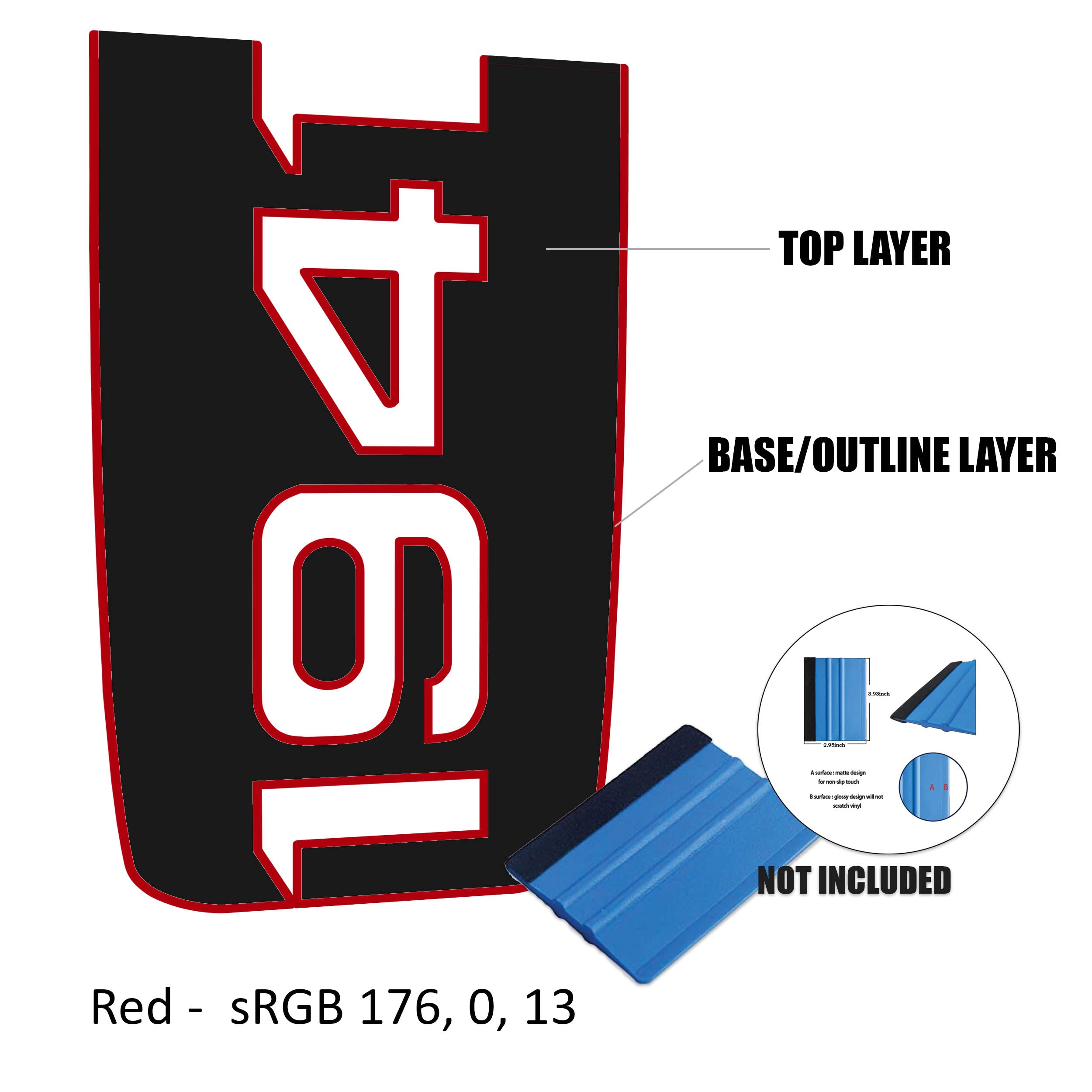 Power Dome 2-Layer 1941 Hood Graphic Decal - Fits Wrangler & Gladiator Rubicon Models