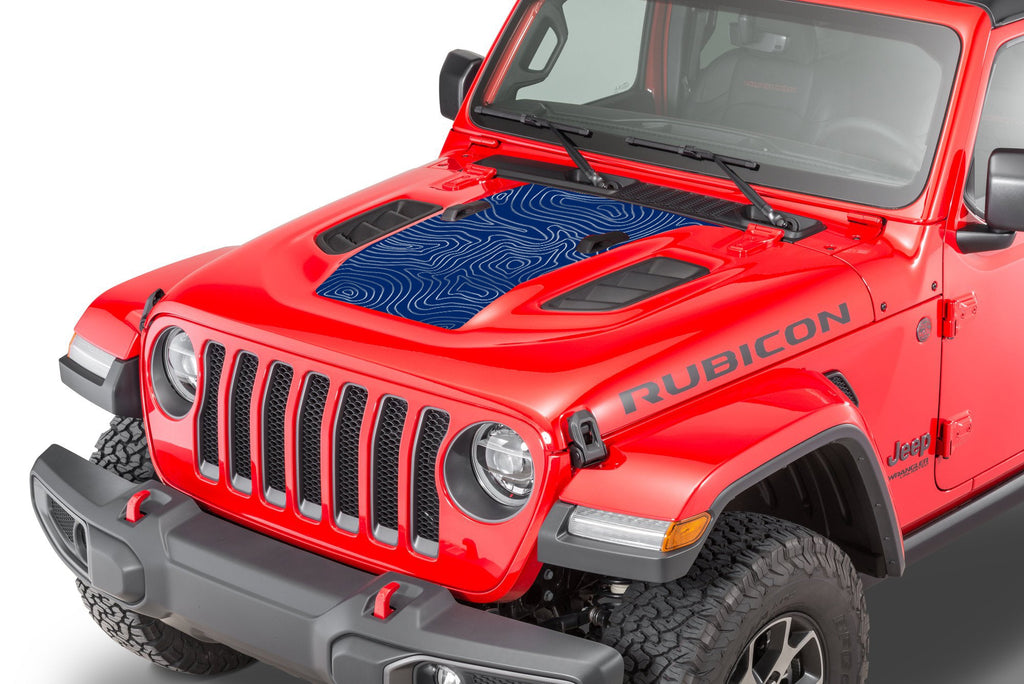 JL/JT Power-Dome Topographic Hood Blackout Layered Decal