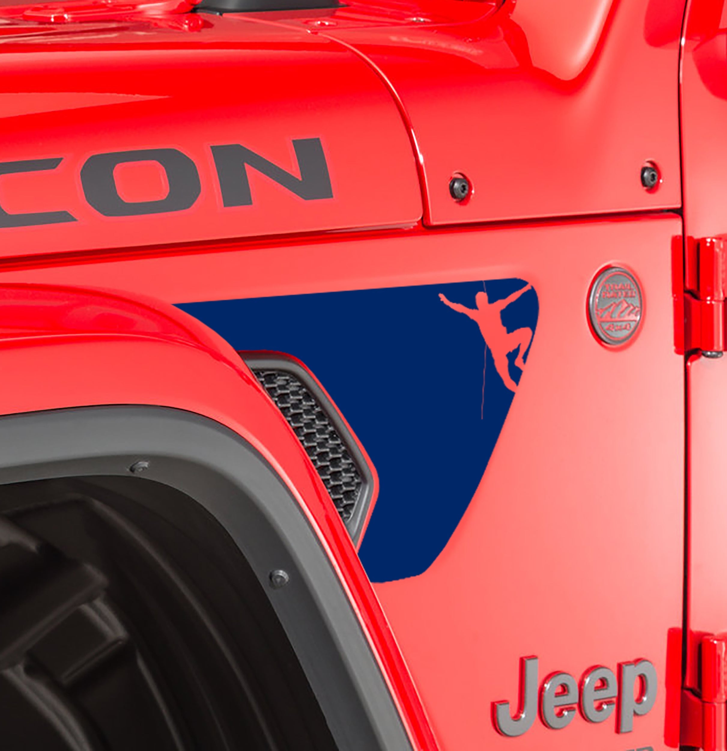 JL/JT Fender Vent Male Rock Climber v2 2pc Blackout Decal Pair