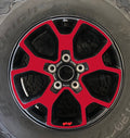 Wheel Vinyl Decal Overlays 17" Inch Rim for Wrangler JL Rubicon