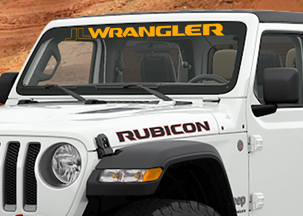 JL/JLU Wrangler Windshield Banner Vinyl Decal